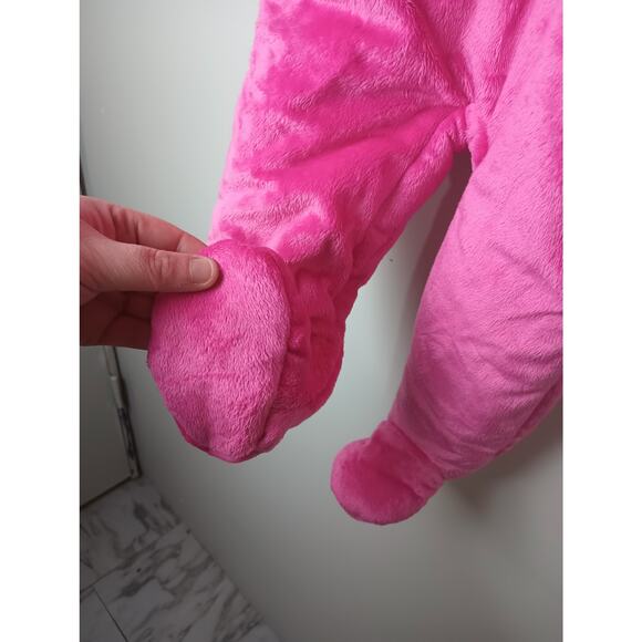 Hello Kitty Vintage Snow Suit Winter Bunting Pink Fleece Infant Size 24 Months - Picture 3 of 6